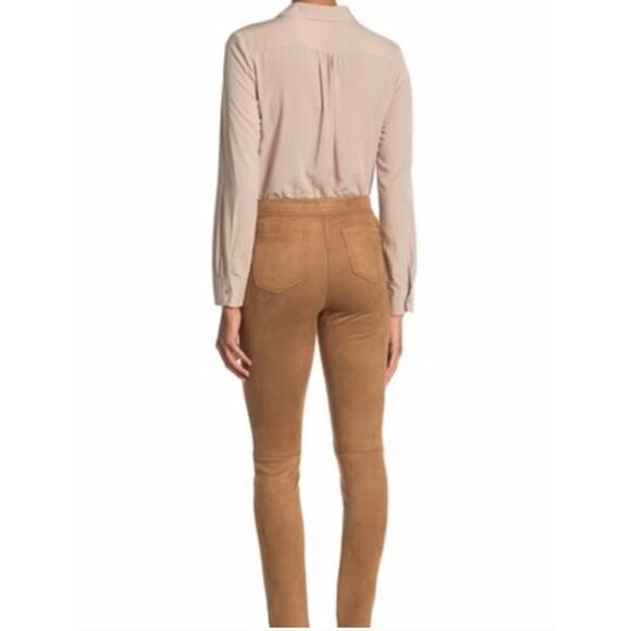 Max Studios NWT Soft Faux Suede Pull On Khaki Jegging Stretch Vicuna Pants / M - Picture 10 of 10